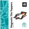 Speelgoed Learn & Grow Toys Voertuigen & Toebehoren | Learn & Grow Magnetische Tegel Toppers, Road Pack 40 Stuks