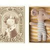 Speelgoed Maileg Poppenhuis & Toebehoren | Maileg Baby Muis In Doosje, Jongen