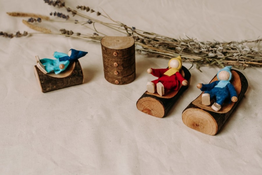 Speelgoed Magic Wood Poppenhuis & Toebehoren | Poppenhuismeubels Slaapkamer, Magic Wood
