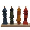 Speelgoed Wooden Story Stapelen | Wooden Story Houten Stapelfiguren, Regenboogkleur