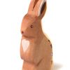 Speelgoed BumbuToys Dieren & Natuur | Bumbutoys Lichtbruin Staand Konijn Van Hout