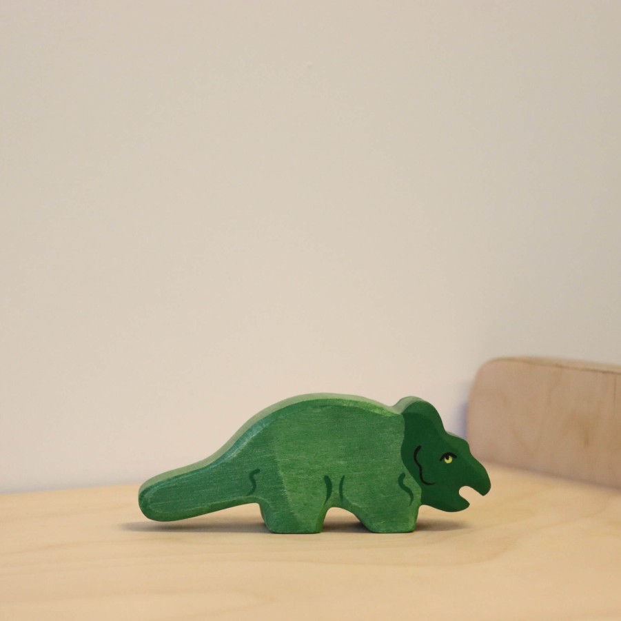 Speelgoed Holztiger Dieren & Natuur | Holztiger Protoceratops Van Hout