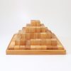 Speelgoed Grimm’s Bouwen | Grimm'S Blokken Piramide Naturel, 100 Stuks Groot