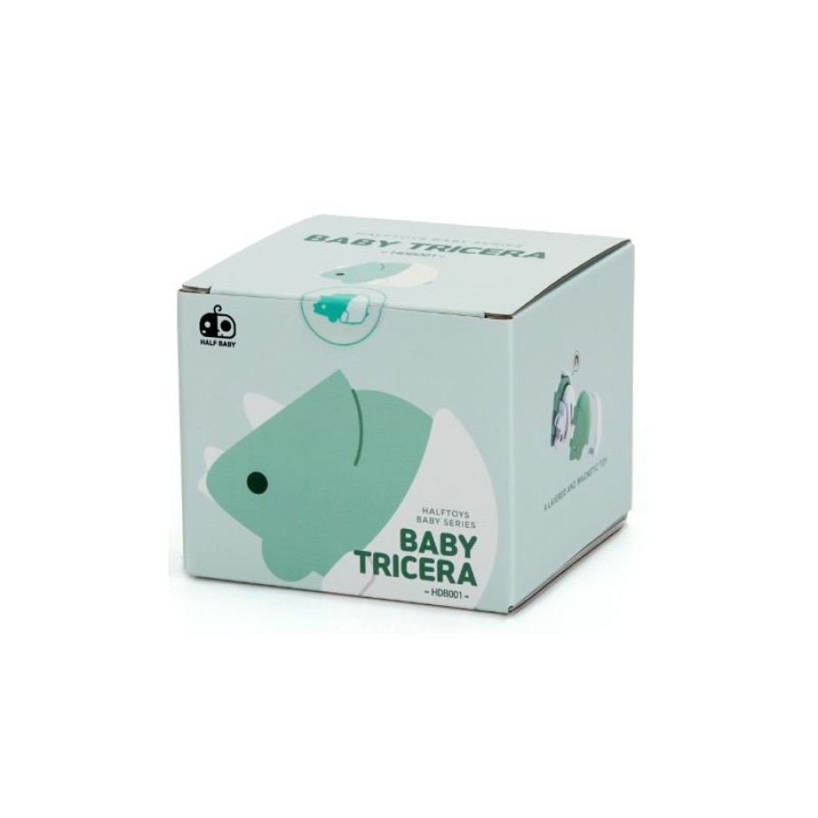 Speelgoed Halftoys Dieren & Natuur | Halftoys Baby Dino, Tricera