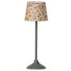 Speelgoed Maileg Poppenhuis & Toebehoren | Maileg Miniatuur Staande Schemerlamp, Dark Mint