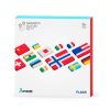Speelgoed Pixio Educatief | Pixio Magnetische Blokjes, Vlaggen